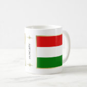 Mug Drapeau + Carte de la Hongrie (Devant droit)