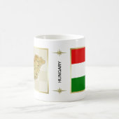 Mug Drapeau + Carte de la Hongrie (Centre)