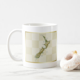 Mug Drapeau + Carte de Nouvelle-Zélande