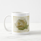 Mug Drapeau + Carte de Roumanie (Gauche)