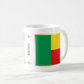 Mug Drapeau + Carte du Bénin (Devant droit)