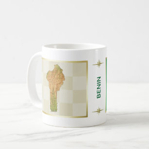 Mug Drapeau + Carte du Bénin