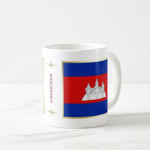 Mug Drapeau + Carte du Cambodge