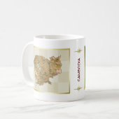 Mug Drapeau + Carte du Cambodge (Devant gauche)