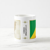 Mug Drapeau + Carte du Congo-Brazzaville (Centre)