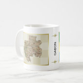 Mug Drapeau + Carte du Gabon (Devant gauche)