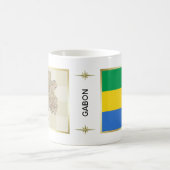 Mug Drapeau + Carte du Gabon (Centre)