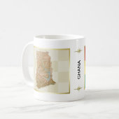 Mug Drapeau + Carte du Ghana (Devant gauche)