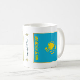 Mug Drapeau + Carte du Kazakhstan