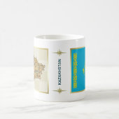 Mug Drapeau + Carte du Kazakhstan (Centre)