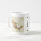 Mug Drapeau + Carte du Mexique (Devant gauche)