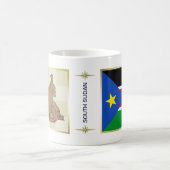 Mug Drapeau + Carte du Soudan du Sud (Centre)