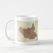 Mug Drapeau + Carte du Soudan du Sud (Gauche)