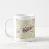 Mug Drapeau + Carte du Timor oriental (Gauche)
