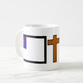 Mug Drapeau chrétien (Devant gauche)