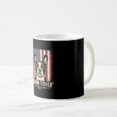 Mug Drapeau Classique Américain Boston Terrier (Devant droit)