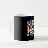 Mug Drapeau Classique Américain Boston Terrier (Devant gauche)