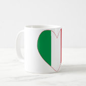 Mug Drapeau Cœur Italien (Devant gauche)