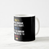 Mug Drapeau colombien Roots Colombia Patrimoine colomb (Devant droit)