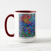 Mug Drapeau coloré du Colorado et paysage animé (Gauche)