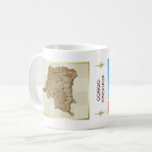 Mug Drapeau Congo-Kinshasa + Musique de carte (Devant gauche)