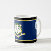 Mug Drapeau Connecticut (Devant droit)