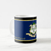 Mug Drapeau Connecticut (Devant gauche)
