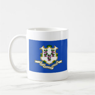 Mug Drapeau Connecticut + Mappage
