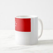 Mug Drapeau cool de Singapour (Devant droit)
