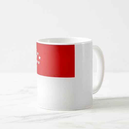 Mug Drapeau cool de Singapour (Devant droit)