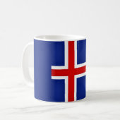 Mug Drapeau Cool islandais (Devant gauche)