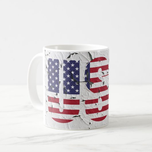 Mug Drapeau cool Usa (Devant gauche)