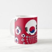 Mug Drapeau Corée du Sud Kaleidoscope (Devant gauche)