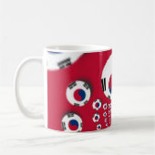 Mug Drapeau Corée du Sud Kaleidoscope (Gauche)