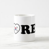 Mug Drapeau coréen Love Heart (Centre)