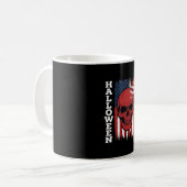 Mug Drapeau crâne Halloween Vector Design_1 (Devant gauche)