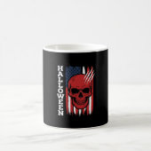 Mug Drapeau crâne Halloween Vector Design_1 (Centre)