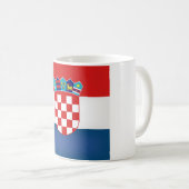 Mug Drapeau croate Cool (Devant droit)