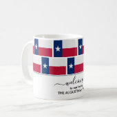 Mug DRAPEAU D'ACCUEIL personnalisé TEXAS (Devant gauche)