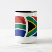 Mug Drapeau d'Afrique du Sud (Centre)