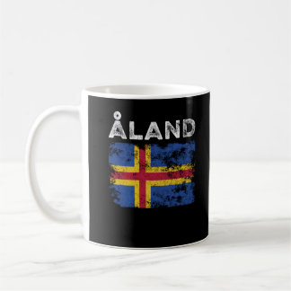Mug Drapeau d'Åland Déchiré Drapeau de l'île d'Åland