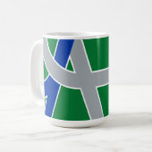Mug Drapeau d'Albany, Oregon (Devant gauche)