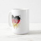 Mug Drapeau d'Allemagne Amour (Devant gauche)