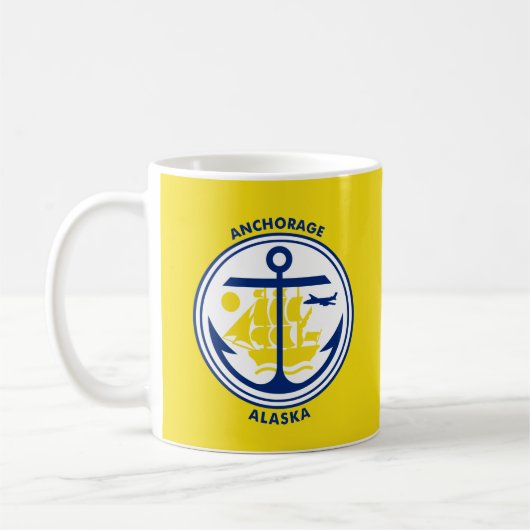 Mug Drapeau d'Anchorage, Alaska (Gauche)