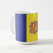 Mug drapeau d'Andorre (Devant gauche)