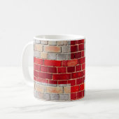 Mug Drapeau d'Angleterre sur un mur en brique (Devant gauche)