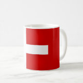 Mug Drapeau danois cool (Devant droit)