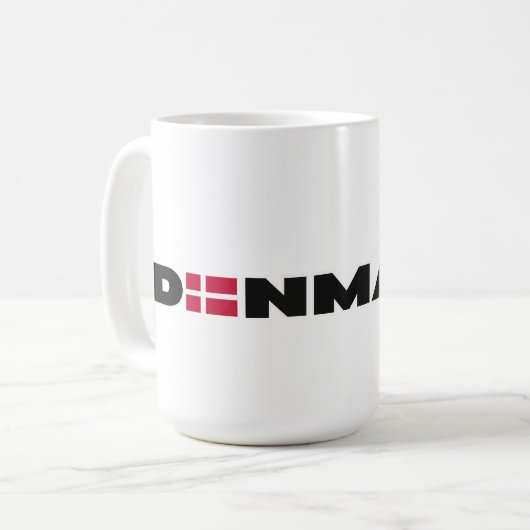 Mug Drapeau danois moderne (Devant gauche)