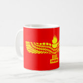Mug Drapeau d'araméen de Syriac (Devant gauche)
