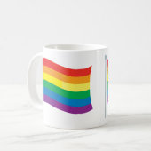 Mug Drapeau d'arc-en-ciel (Devant gauche)